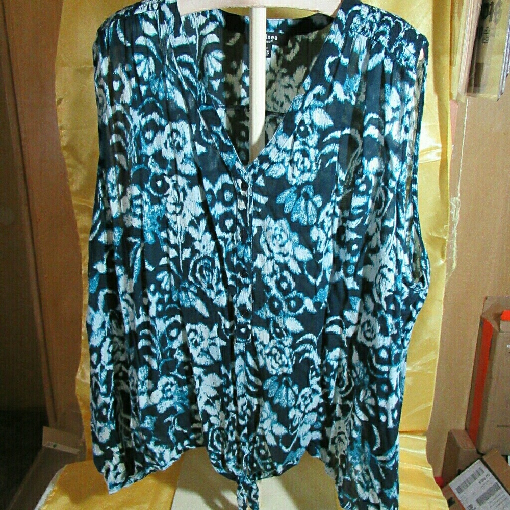 Blue Flowers Blouse
